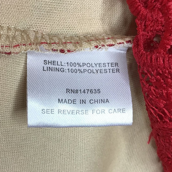 NEW Romeo Juliet Couture V-Neck Lace Fit & Flare Dress Medium - Picture 11 of 11